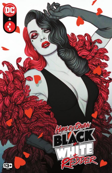 Harley Quinn - Black - White - Redder #6