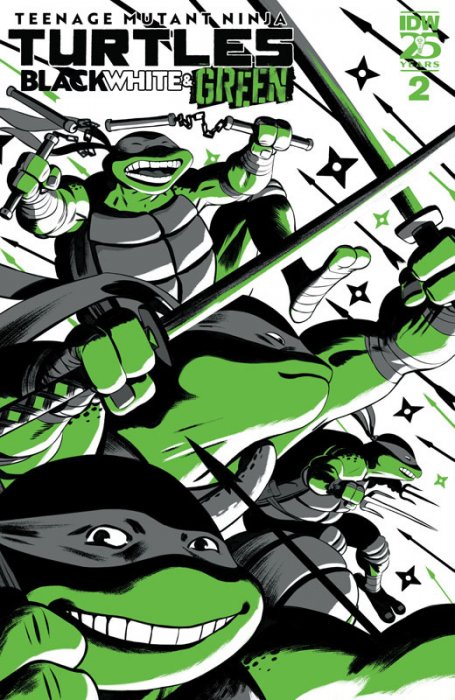 Teenage Mutant Ninja Turtles - Black, White, and Green #2