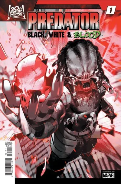 Predator - Black, White & Blood #1