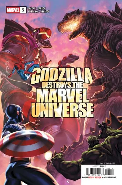 Godzilla Destroys The Marvel Universe #5